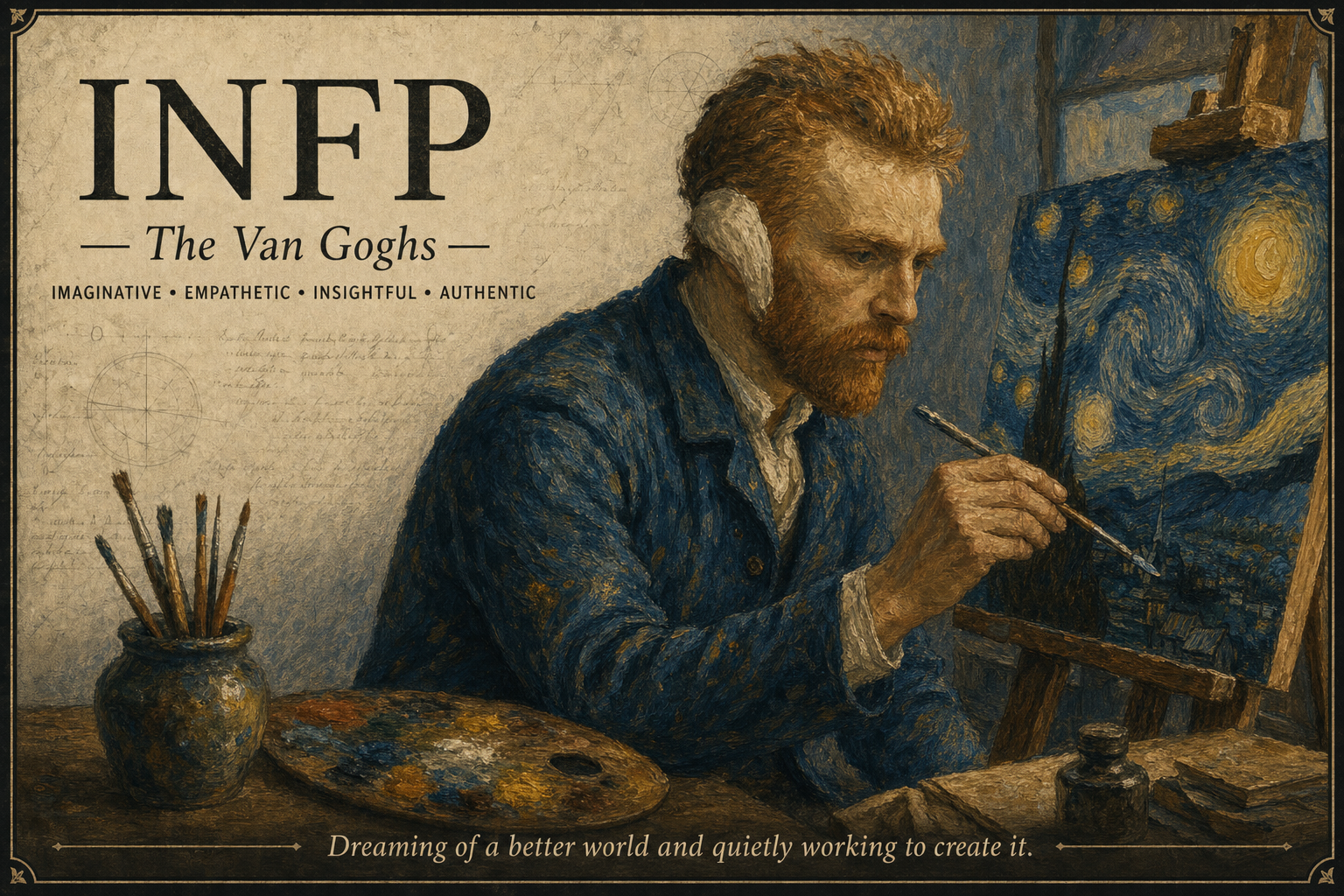 INFP personality type portrait