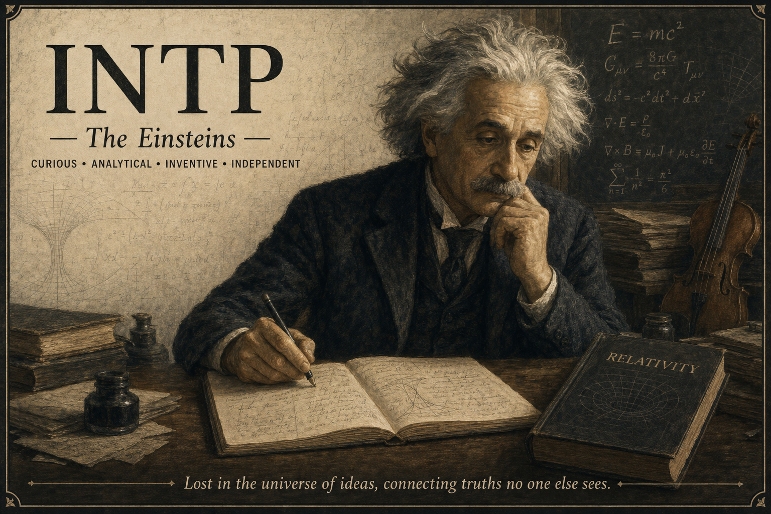 INTP personality type portrait